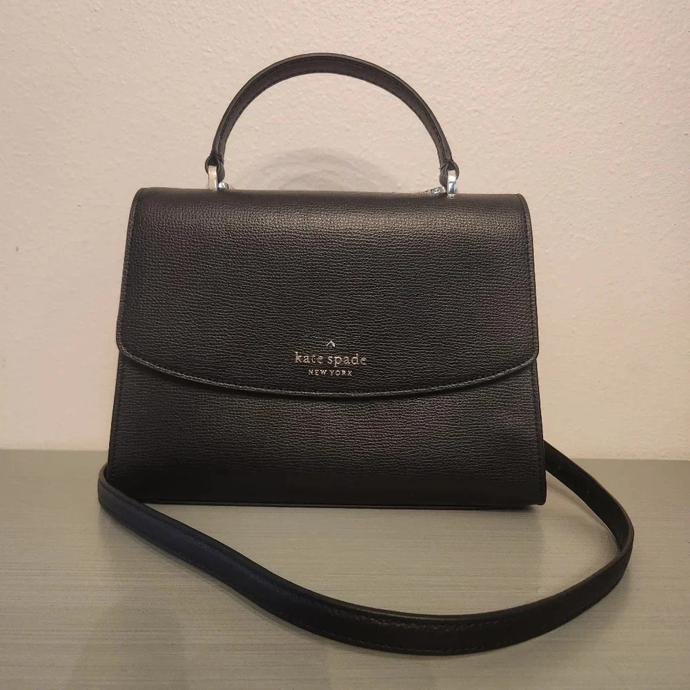 NWOT Kate Spade New York Darcy Top Handle Satchel Purse In Black